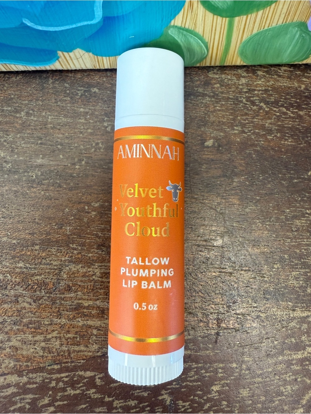 Aminnah Velvet Youthful Cloud Tallow Plumping Lip Balm - Orange Flavor, 0.5 oz - Picture 4 of 10